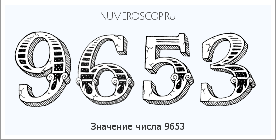 Расшифровка значения числа 9653 по цифрам в нумерологии