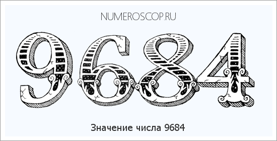 Расшифровка значения числа 9684 по цифрам в нумерологии