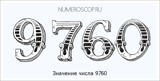 Расшифровка значения числа 9760 по цифрам в нумерологии