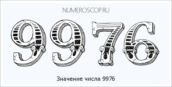 Расшифровка значения числа 9976 по цифрам в нумерологии